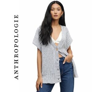 Anthropologie Pilcro Oversized Distressed Sweater Vest